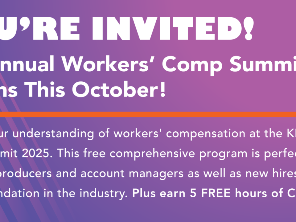 Join Us at the 2025 KBIG Workers’ Comp Agent Summit