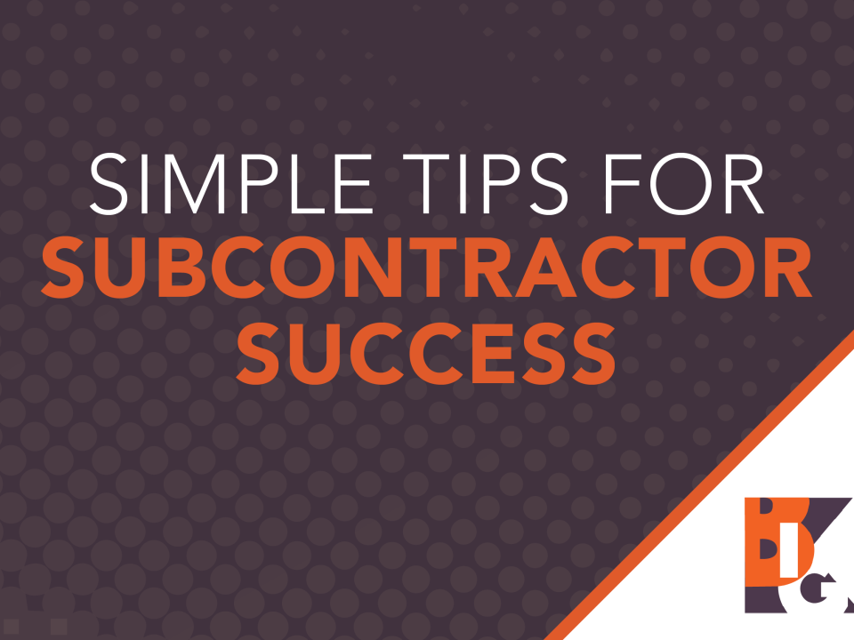 Tips for Subcontractor Success on the Job Site